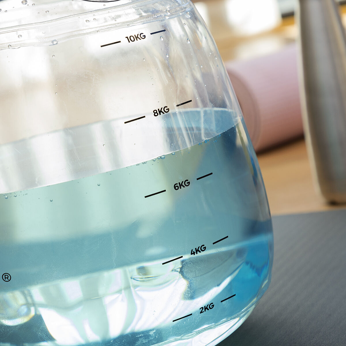 Innovagoods Met Water Gevulde Kettlebel Voor Fitnesstraining Met Oefengids Fibell Innovagoods